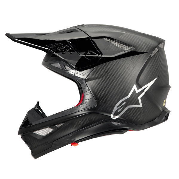 Alpinestars S-M10 2206 Fame Black Carbon Motocross Helmet