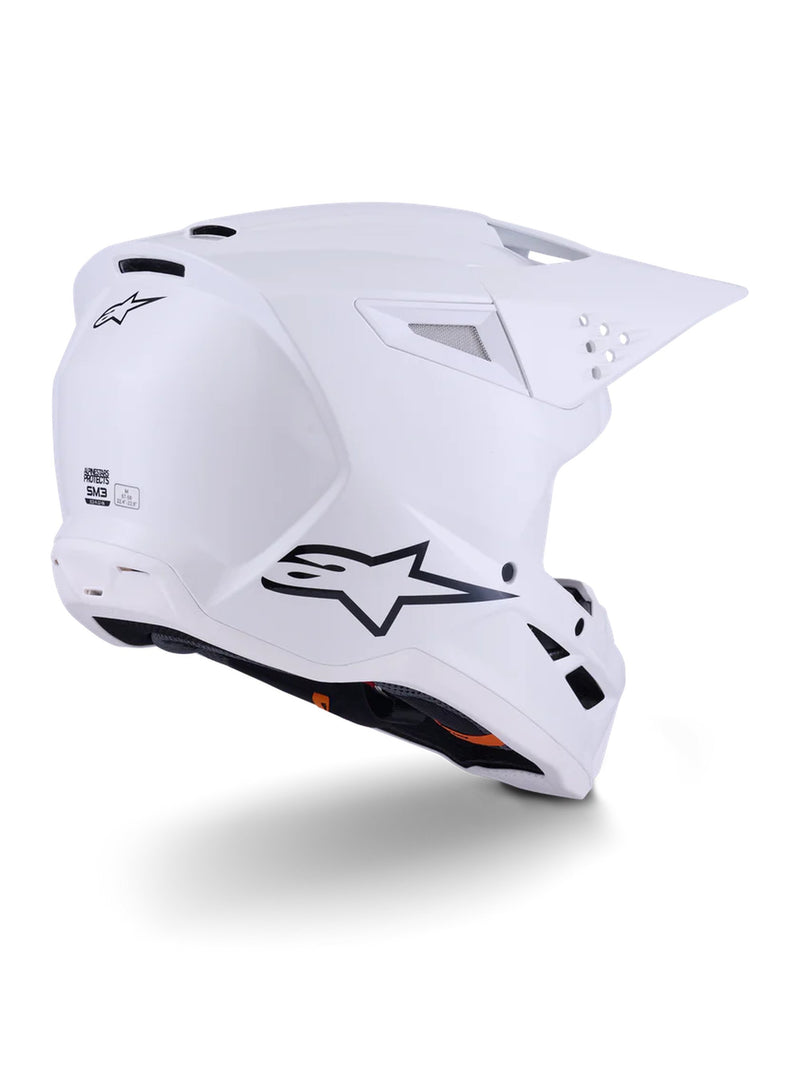 Alpinestars S-M3 White Motocross Helmet