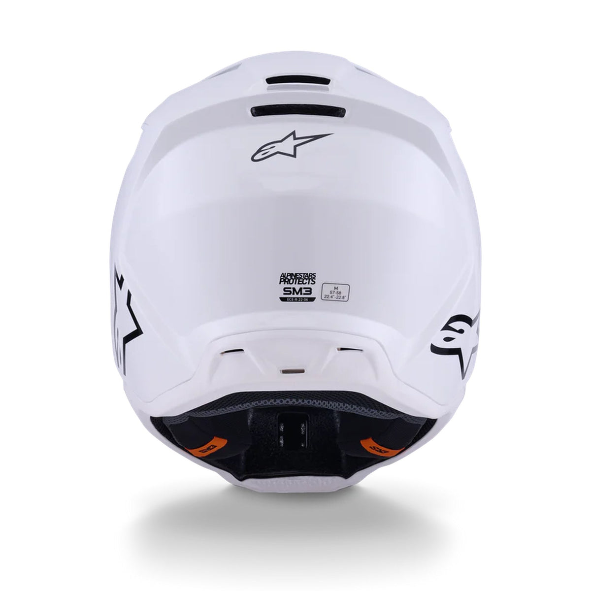 Alpinestars S-M3 White Motocross Helmet