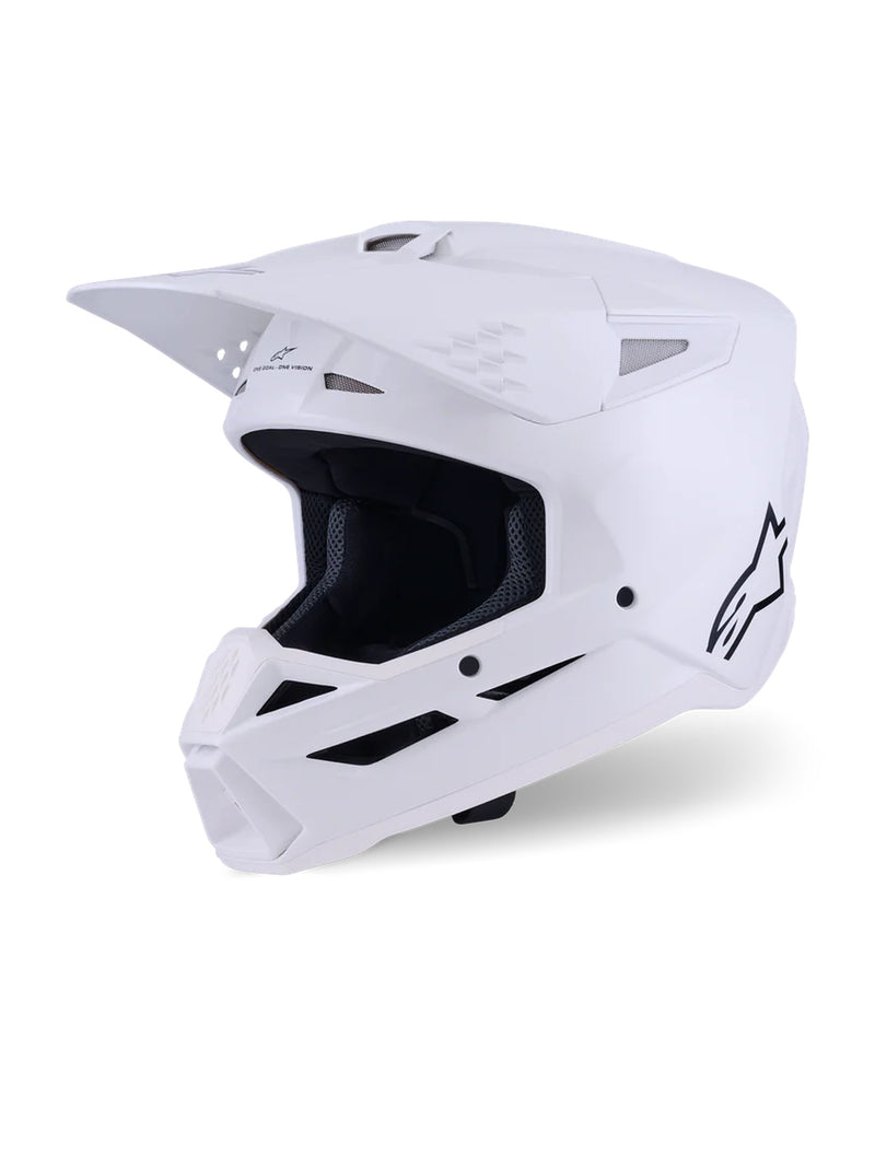 Alpinestars S-M3 White Motocross Helmet