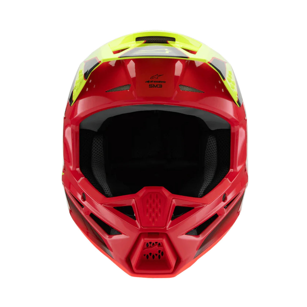 Alpinestars SM3 Youth Fray Rood/Fluogeel/Zwart Crosshelm