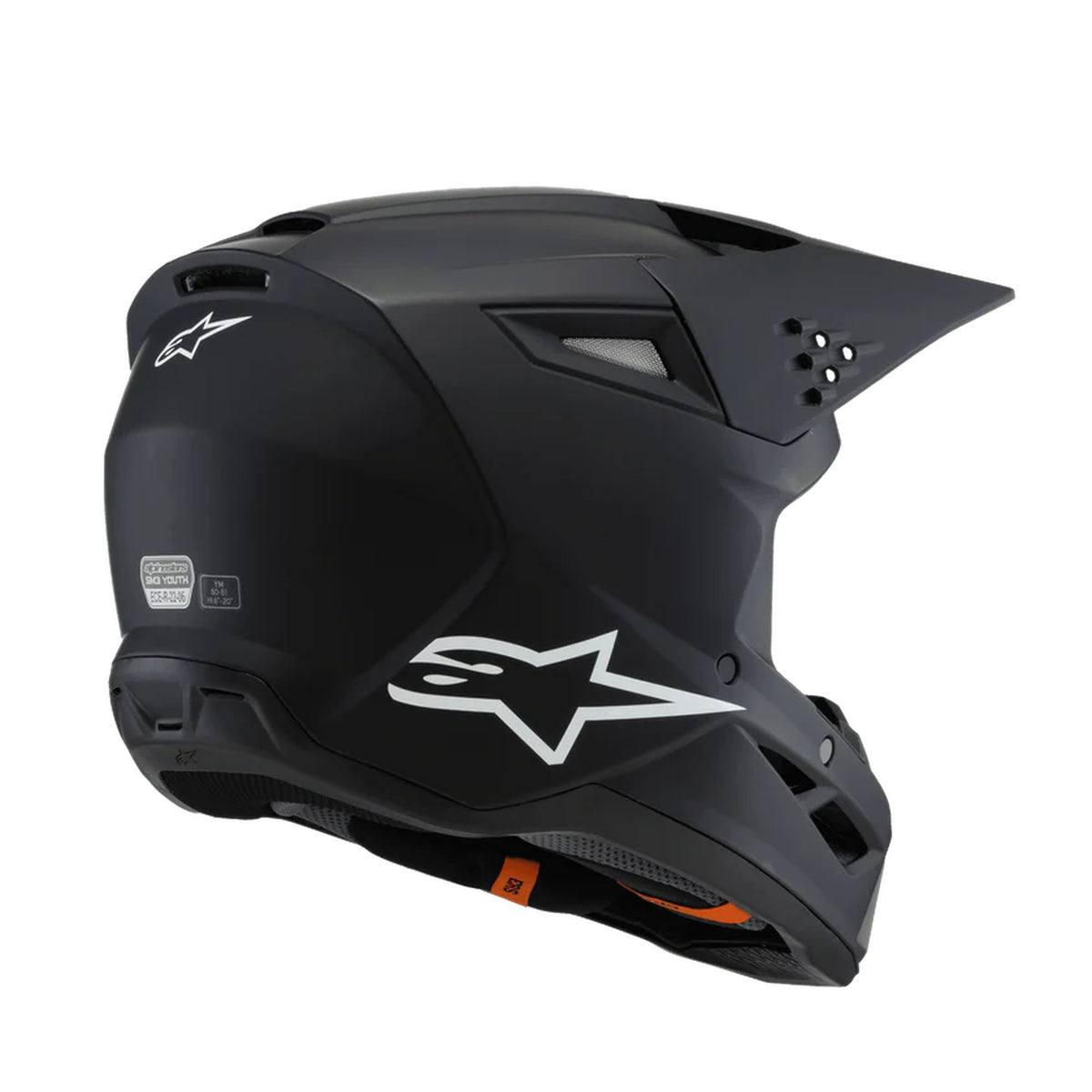 Alpinestars SM3 Youth Schwarz Matt Crosshelm