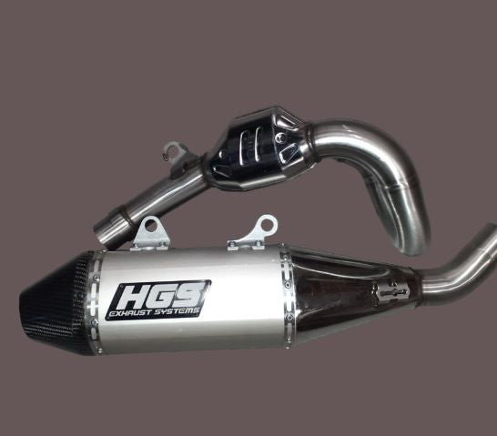 HGS Compleet uitlaatsysteem 4-takt carbon grijs Gas Gas MC450F / Husqvarna FC450 / KTM 450 SX-F 2023-2026