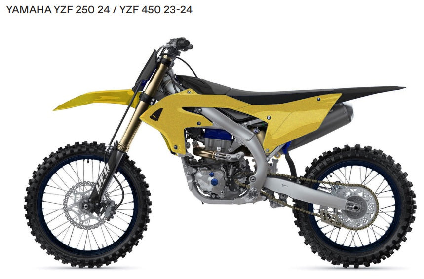 UFO Plasticset Zwart YAMAHA YZ250F/YZ450F