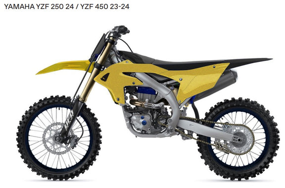 UFO Plasticset Zwart YAMAHA YZ250F/YZ450F