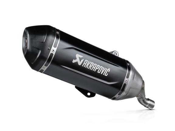 Akrapovic Slip-On Line Einddemper RVS Zwart Vespa GTS 125 2024-2025, productfoto 1