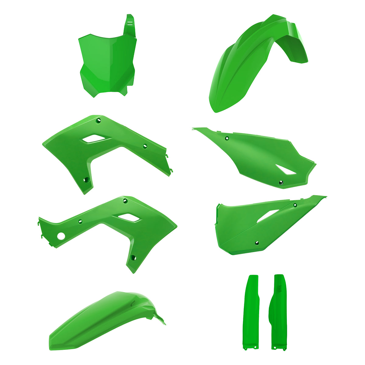 Polisport Plasticset Groen KAWASAKI KX250F/KX450F