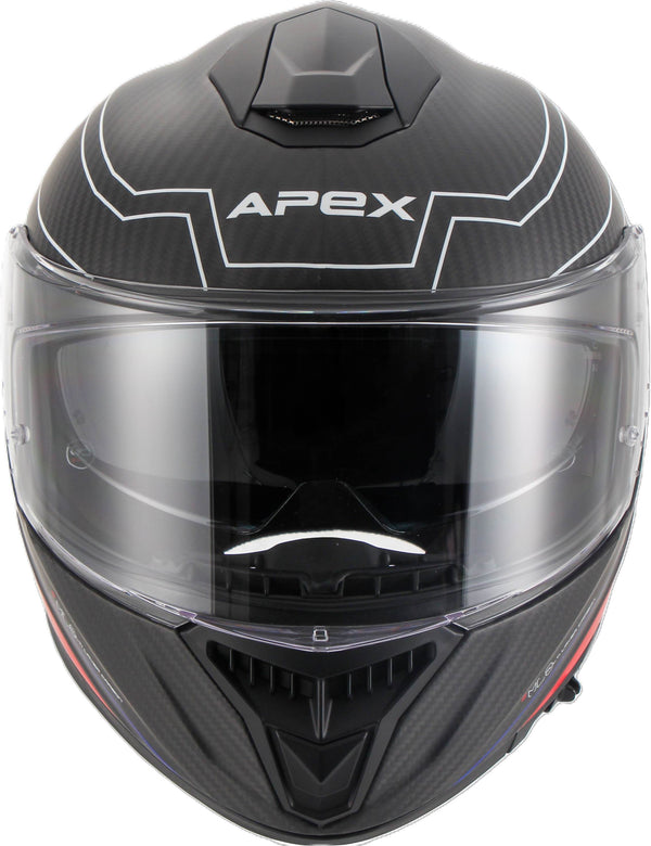 Apex FC500 Carbon Integralhelm Assen Weiß/Rot/Blau Matt