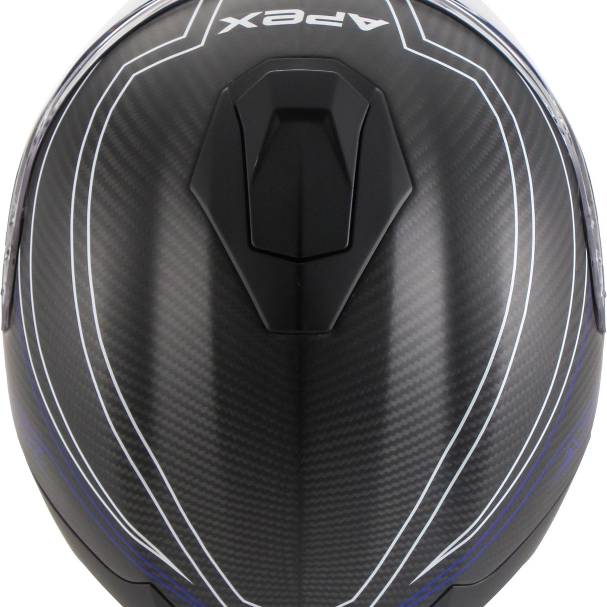 Apex FC500 Carbon Integraalhelm Assen Wit/Rood/Blauw Mat