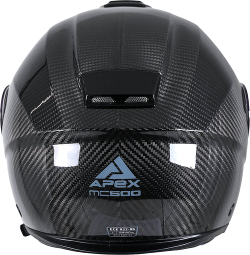 Apex MC500 Carbon Systeemhelm Glans