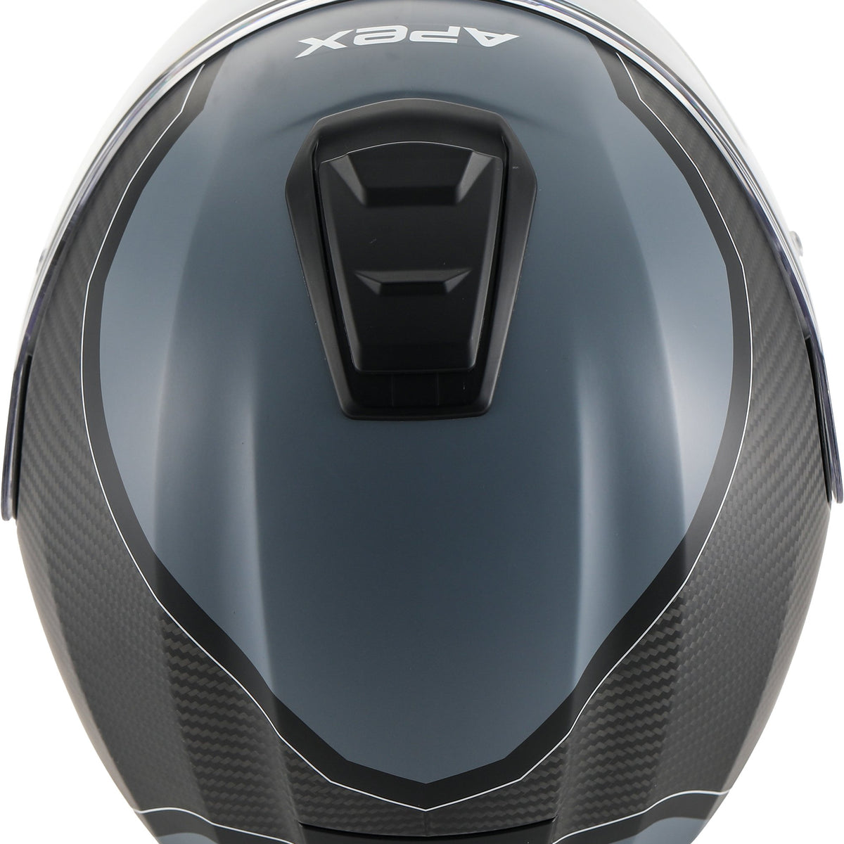 Apex MC500 Carbon Systeemhelm Dolomites Zwart/Grijs/Zilver Glans