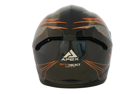 Apex FT300 Integraalhelm Vienna Zwart/Oranje