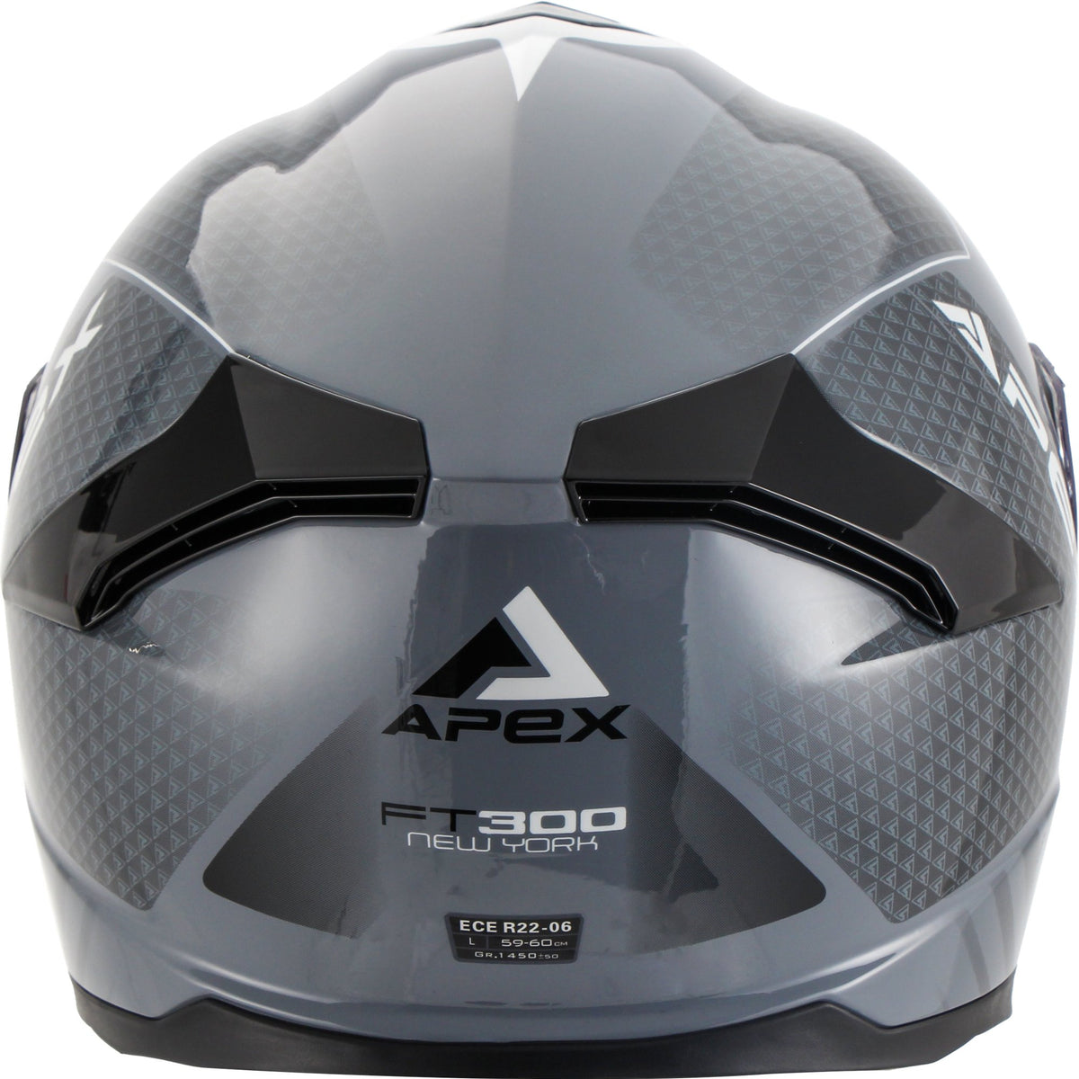 Apex FT300 Integraalhelm New York Grijs/Zwart