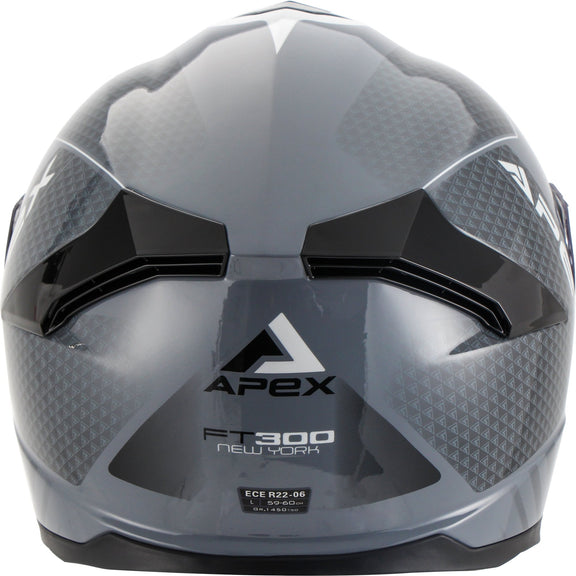 Apex FT300 Integraalhelm New York Grijs/Zwart
