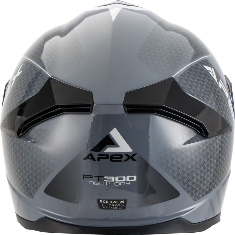 Apex FT300 Integraalhelm New York Grijs/Zwart