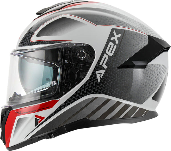 Apex FT300 Integraalhelm New York Wit/Grijs/Rood