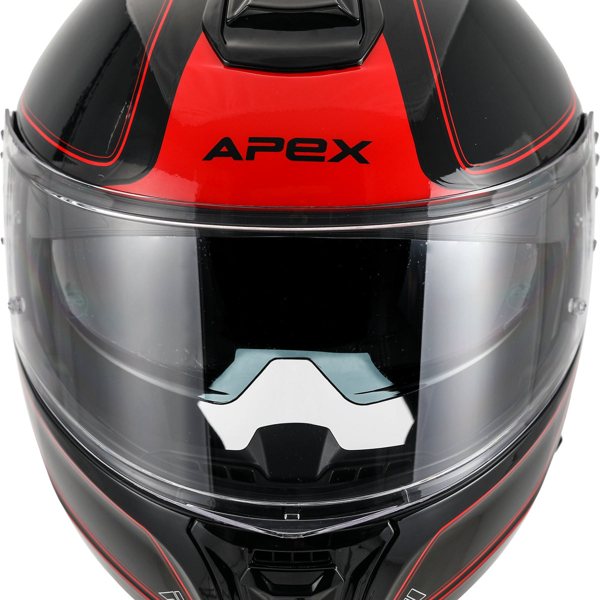 Apex MT300 Systeemhelm Sydney Zwart/Rood