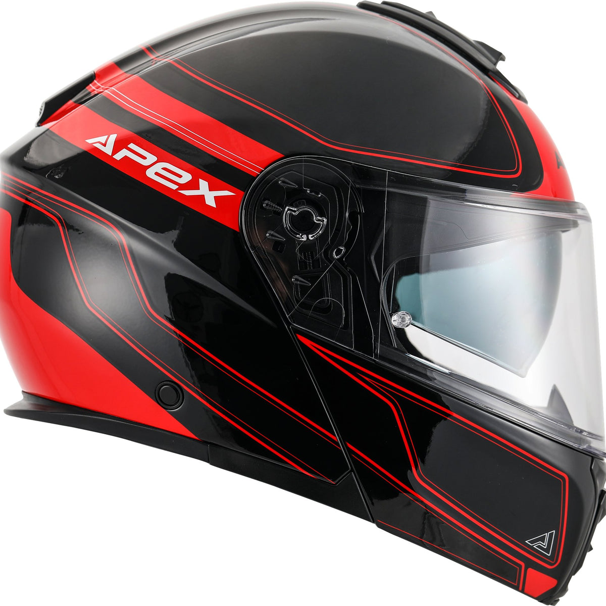 Apex MT300 Systeemhelm Sydney Zwart/Rood