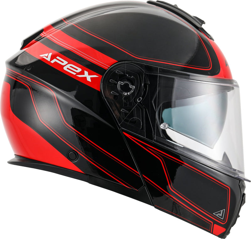 Apex MT300 Systeemhelm Sydney Zwart/Rood