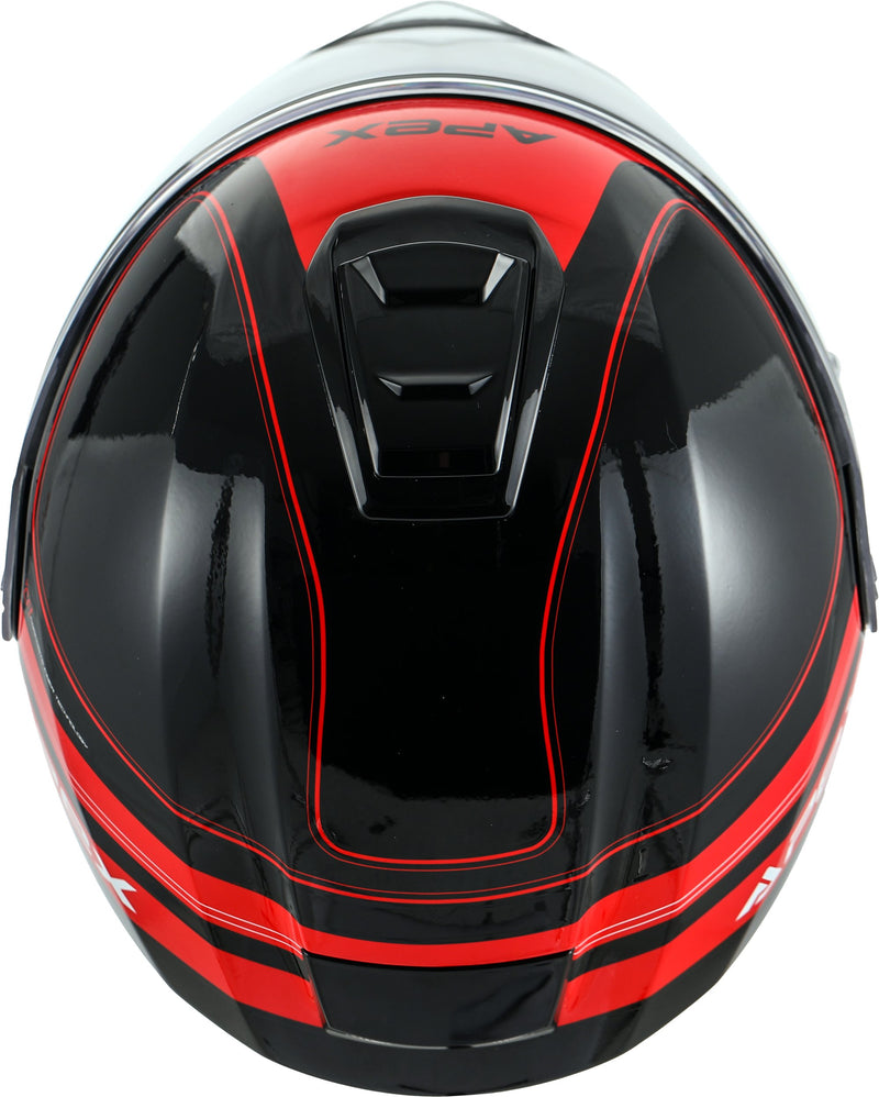 Apex MT300 Systeemhelm Sydney Zwart/Rood