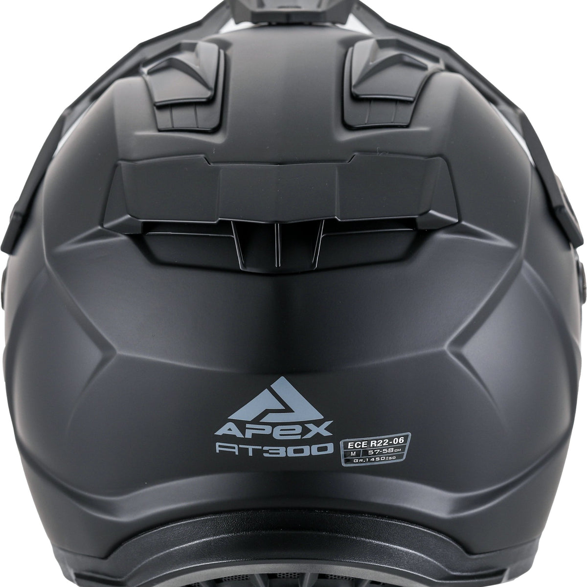 Apex AT300 Adventure helm Zwart Mat