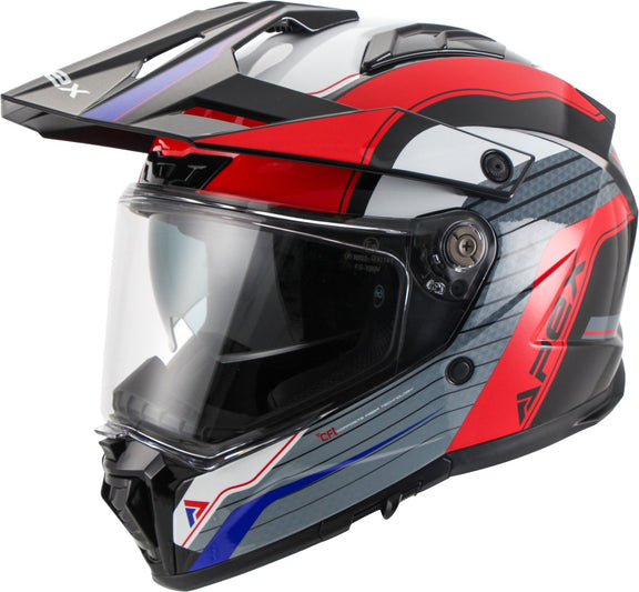 Apex AT300 Adventure helm Everest Wit/Rood/Blauw