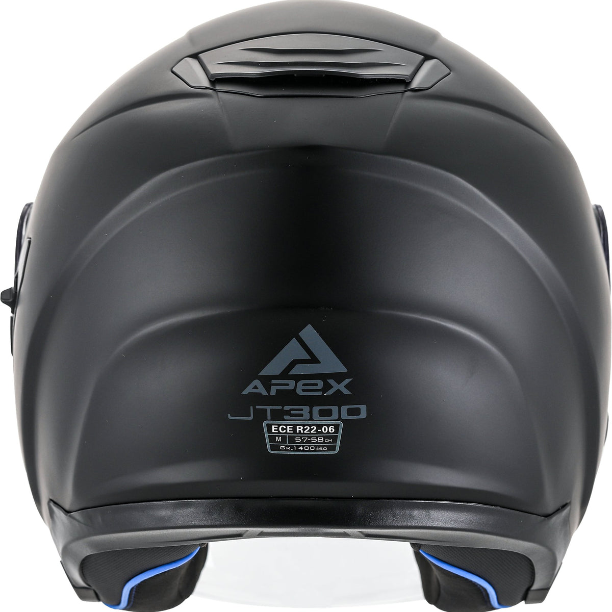 Apex JT300 Jethelm Zwart Mat