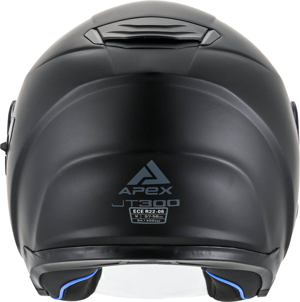 Apex JT300 Jethelm Zwart Mat