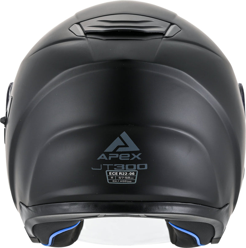 Apex JT300 Jethelm Zwart Mat