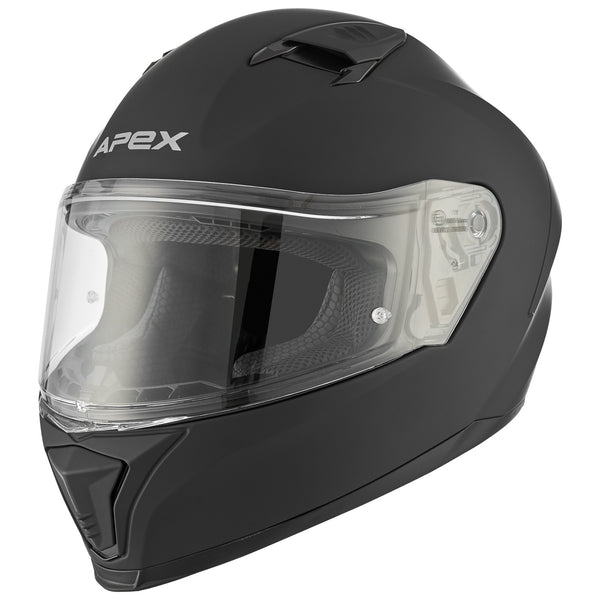 Apex FI100 Full Face Helmet Matte Black