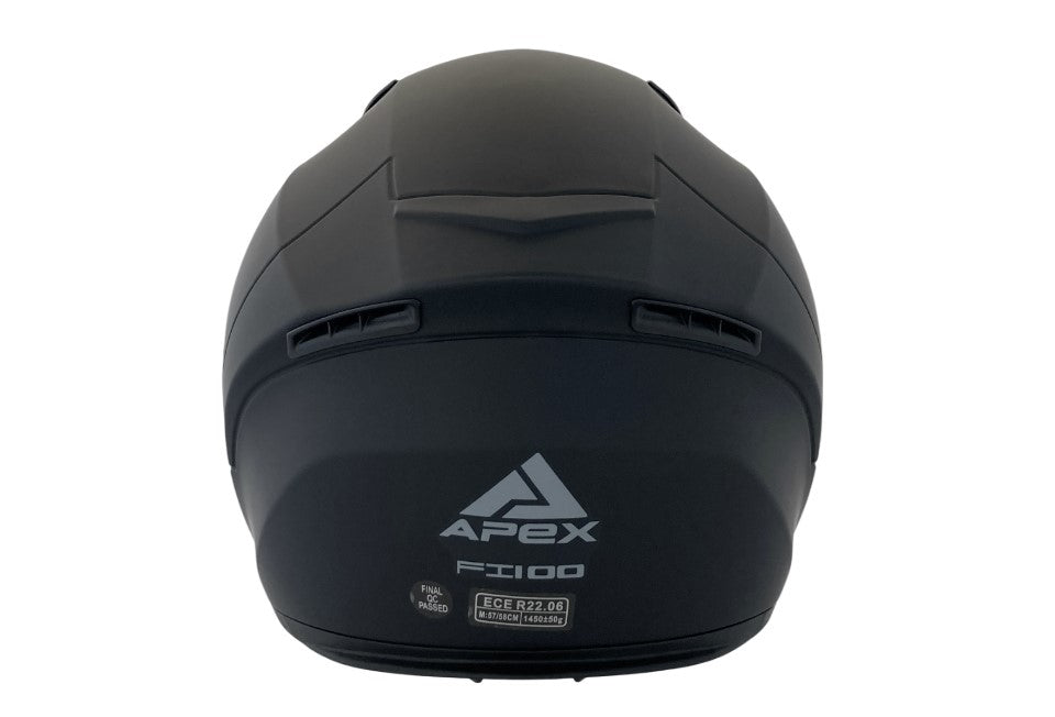 Apex FI100 Integraalhelm Zwart Mat