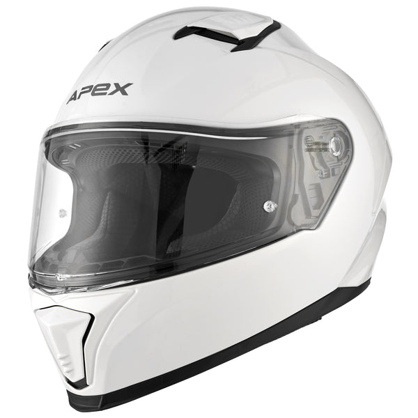 Apex FI100 Full Face Helmet White