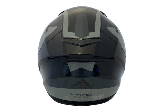 Apex FI100 Integraalhelm Valencia Zwart/Grijs/Geel