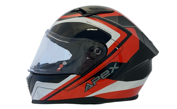 Apex FI100 Full-Face Helmet Bee Black Gloss Kids Helmet YS (51-52cm)