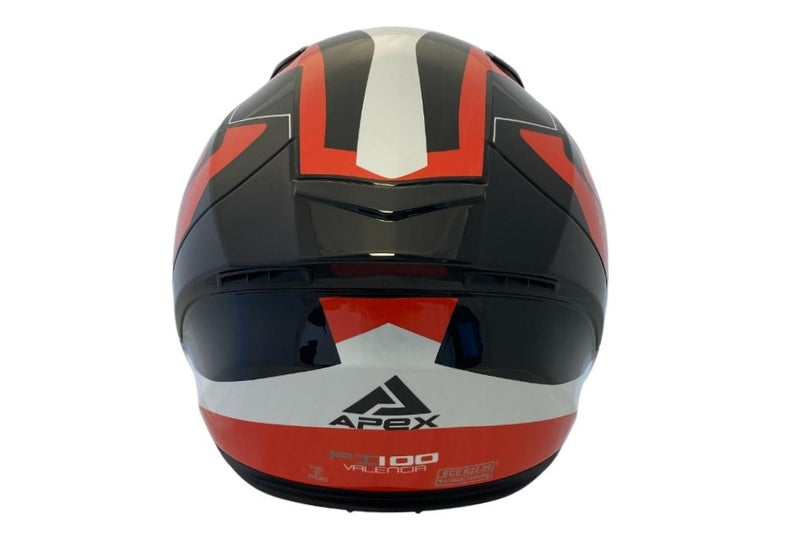 Apex FI100 Integraalhelm Valencia Rood/Wit/Zwart