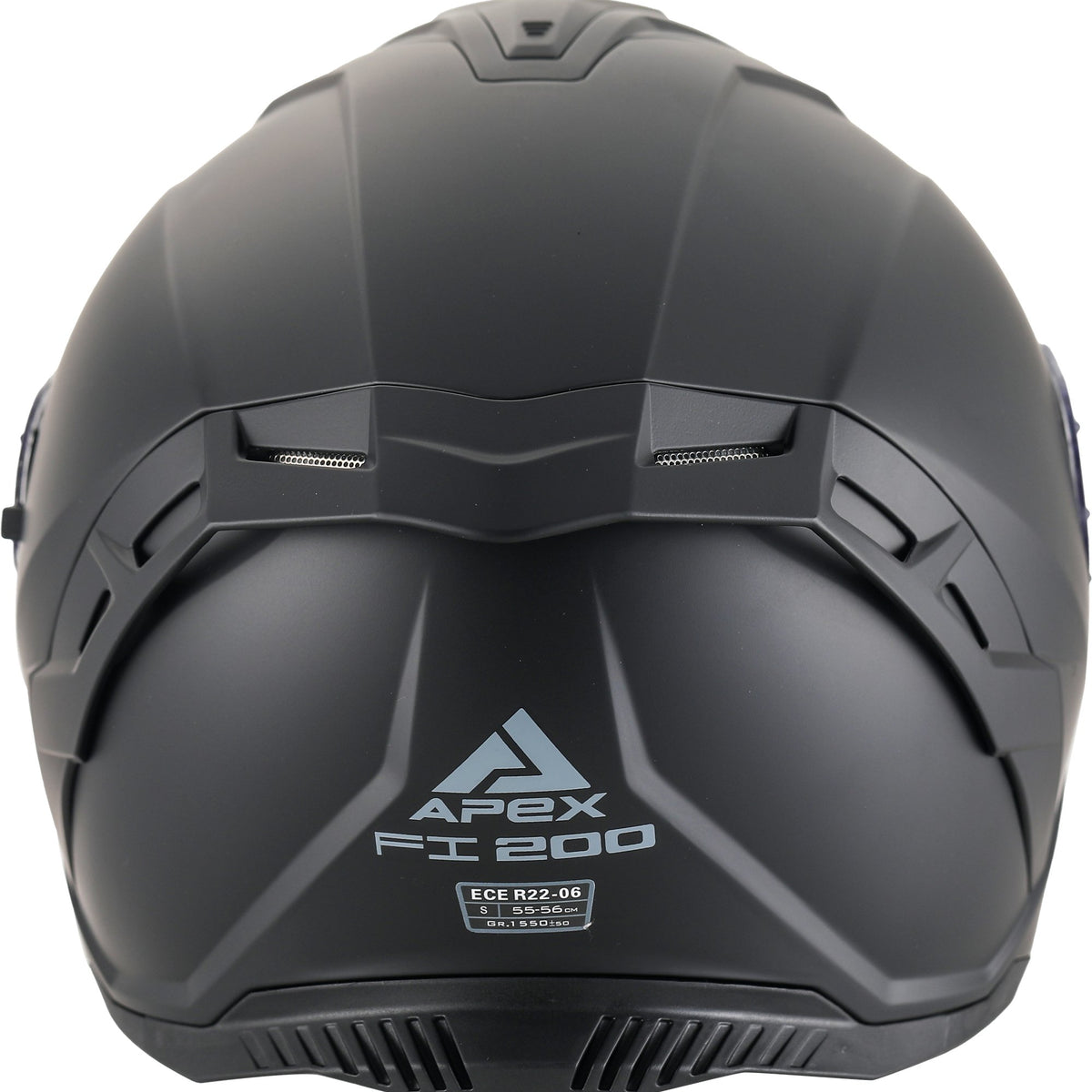 Apex FI200 Integraalhelm Zwart Mat