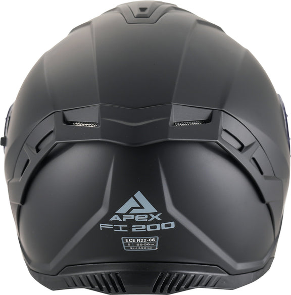 Apex FI200 Integraalhelm Zwart Mat