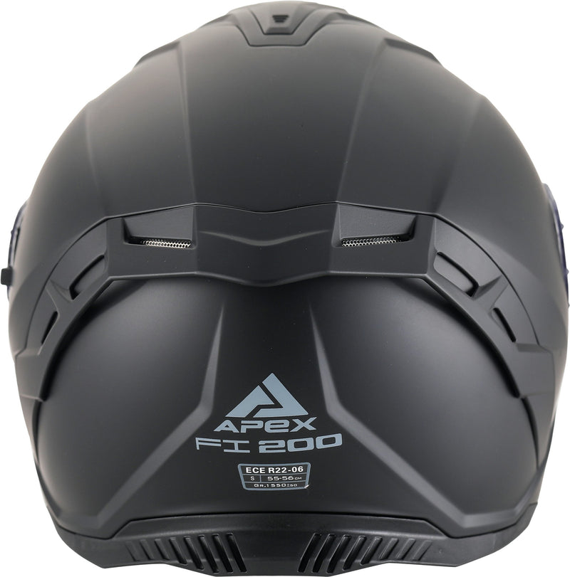 Apex FI200 Integraalhelm Zwart Mat