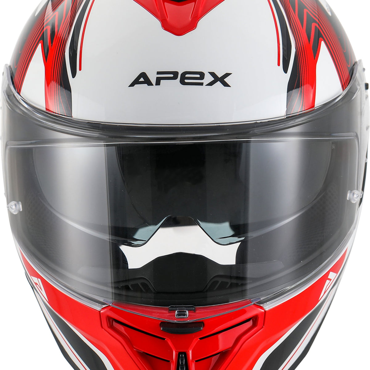 Apex FI200 Integraalhelm Madrid Wit/Rood