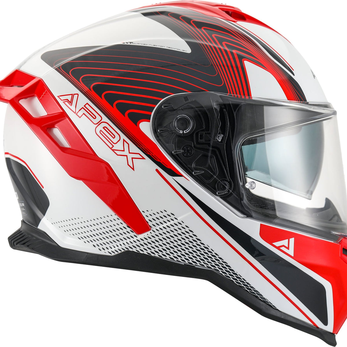 Apex FI200 Integraalhelm Madrid Wit/Rood