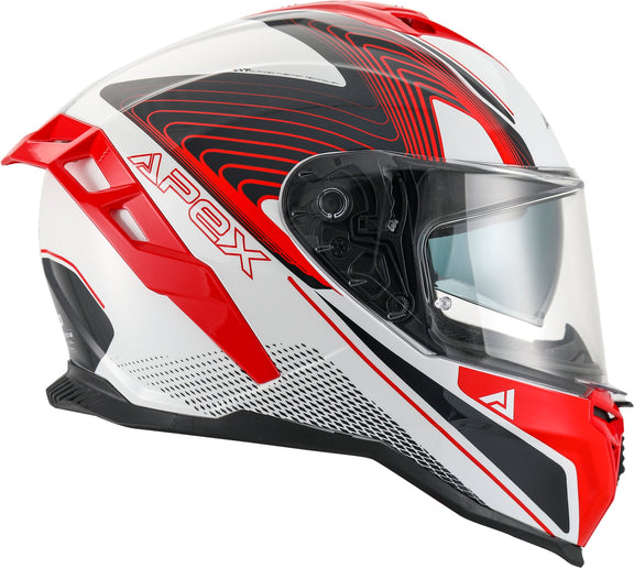 Apex FI200 Integraalhelm Madrid Wit/Rood