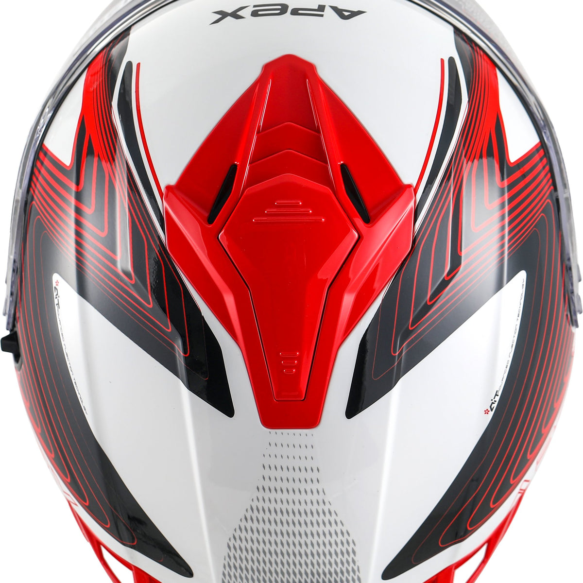 Apex FI200 Integraalhelm Madrid Wit/Rood