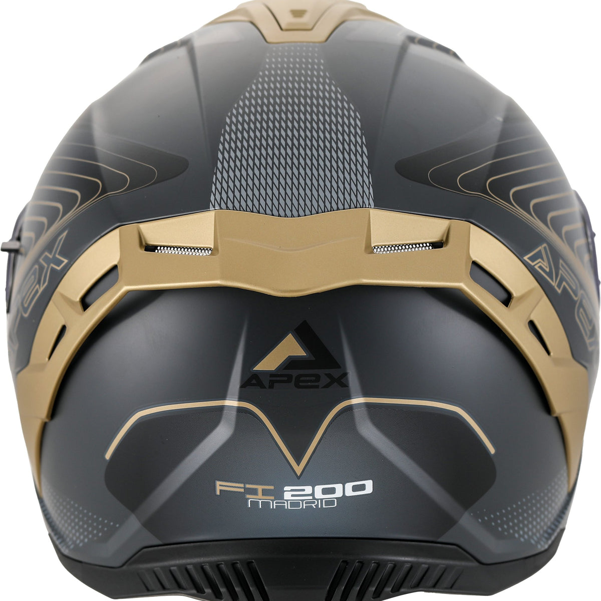 Apex FI200 Integraalhelm Madrid Zwart/Goud