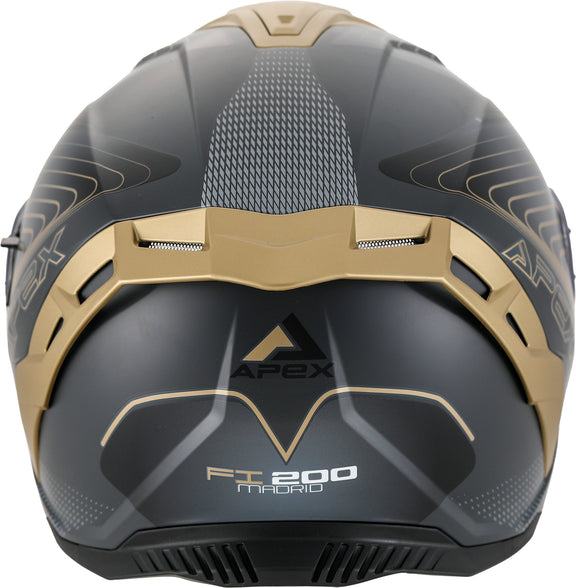 Apex FI200 Integraalhelm Madrid Zwart/Goud