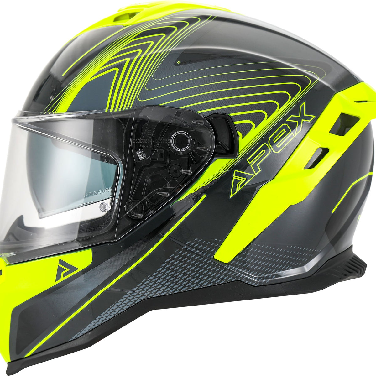 Apex FI200 Integraalhelm Madrid Grijs/Geel