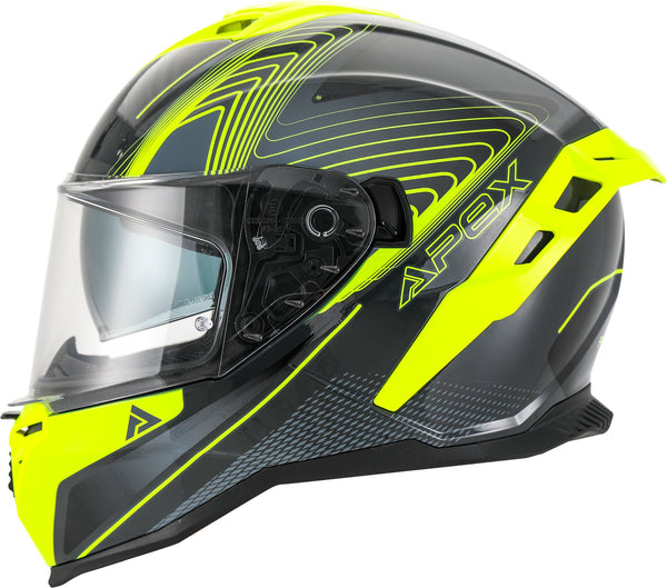 Apex FI200 Integraalhelm Madrid Grijs/Geel