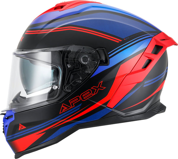 Apex FI200 Integraalhelm Paris Blauw/Rood Mat