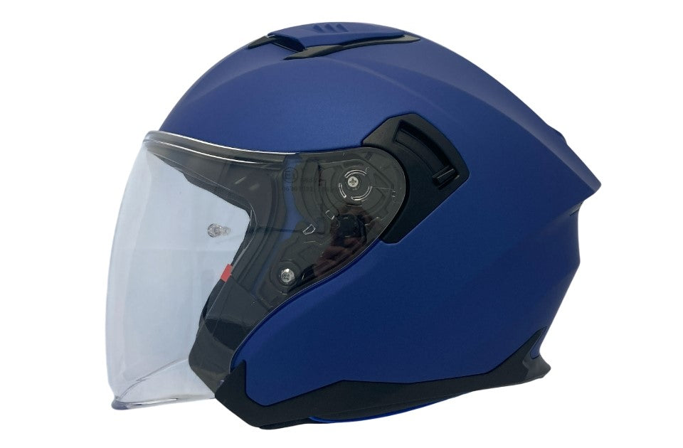 Apex JI200 Jethelm Metallic Blauw Mat