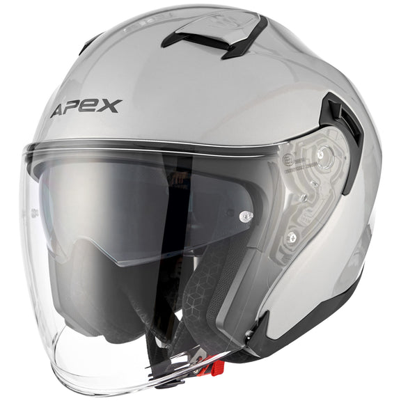 Apex JI200 Jethelm Zilver
