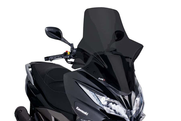 Puig Windscherm V-Tech. Touring Kawasaki J125/J300 (2014-2021) donker smoke